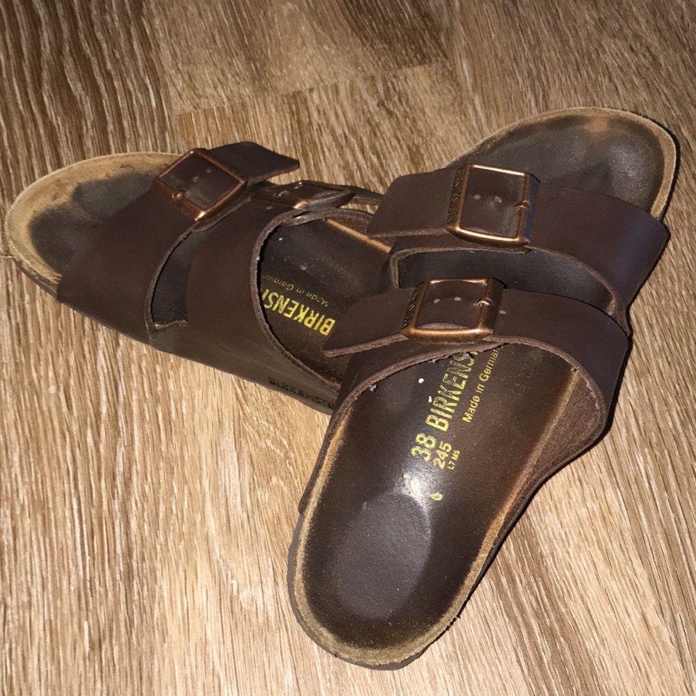 💥Brown oiled genuine leather 💥Worn in
